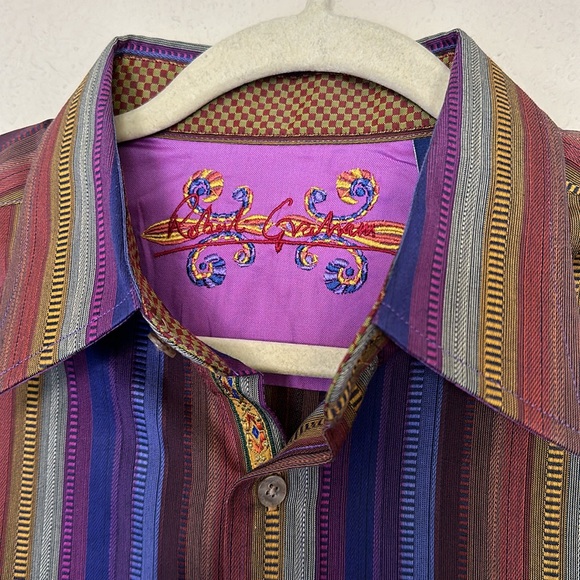 Robert Graham Knowledge Wisdom Truth Button Down with Embroidery - Picture 2 of 7
